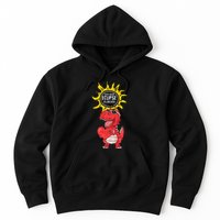 Dinosaur Heart Total Solar Eclipse April 8 2024 Totality Hoodie