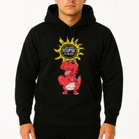 Dinosaur Heart Total Solar Eclipse April 8 2024 Totality Hoodie