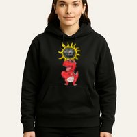 Dinosaur Heart Total Solar Eclipse April 8 2024 Totality Hoodie