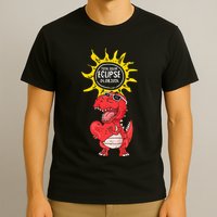 Dinosaur Heart Total Solar Eclipse April 8 2024 Totality T-Shirt
