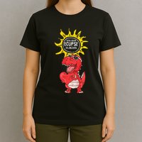 Dinosaur Heart Total Solar Eclipse April 8 2024 Totality T-Shirt