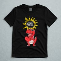 Dinosaur Heart Total Solar Eclipse April 8 2024 Totality T-Shirt