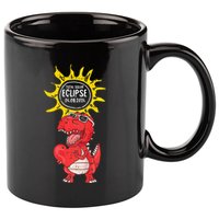 Dinosaur Heart Total Solar Eclipse April 8 2024 Totality 11oz C Handle Ceramic Mug