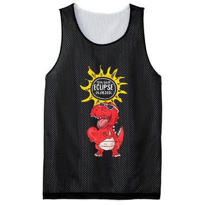 Dinosaur Heart Total Solar Eclipse April 8 2024 Totality Mesh Reversible Basketball Jersey Tank