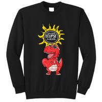 Dinosaur Heart Total Solar Eclipse April 8 2024 Totality Tall Sweatshirt