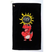 Dinosaur Heart Total Solar Eclipse April 8 2024 Totality Golf Towel