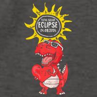 Dinosaur Heart Total Solar Eclipse April 8 2024 Totality Vector Backpack