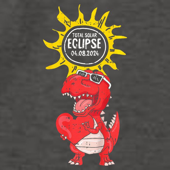 Dinosaur Heart Total Solar Eclipse April 8 2024 Totality Vector Backpack