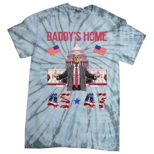 Daddys Home Trump 45 47 Tie-Dye T-Shirt