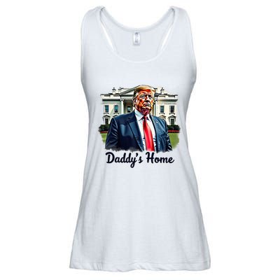 Daddys Home TrumpS Historic Return To The White House Ladies Essential Flowy Tank