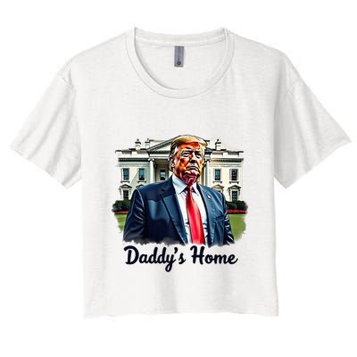 Daddys Home TrumpS Historic Return To The White House Crop Top
