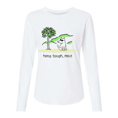 Dog Hang Tough Maui Womens Cotton Relaxed Long Sleeve T-Shirt