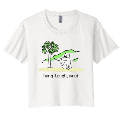 Dog Hang Tough Maui Women's Crop Top Tee