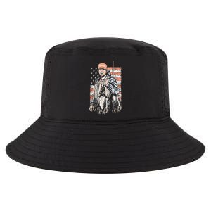 Duck Hunting Trump Camo Hello Hunting Season Us Flag Cool Comfort Performance Bucket Hat