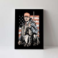 Duck Hunting Trump Camo Hello Hunting Season Us Flag Gift Canvas