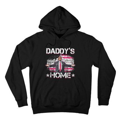 Daddys Home Trump 2024 Funny Trump Take America Back Hoodie