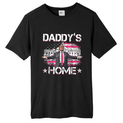 Daddys Home Trump 2024 Funny Trump Take America Back Tall Fusion ChromaSoft Performance T-Shirt