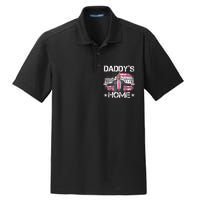 Daddys Home Trump 2024 Funny Trump Take America Back Dry Zone Grid Polo