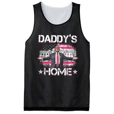 Daddys Home Trump 2024 Funny Trump Take America Back Mesh Reversible Basketball Jersey Tank