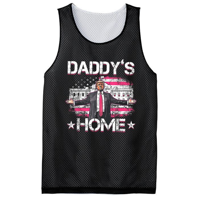 Daddys Home Trump 2024 Funny Trump Take America Back Mesh Reversible Basketball Jersey Tank