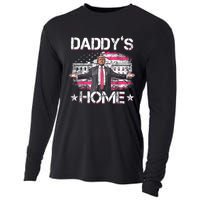 Daddys Home Trump 2024 Funny Trump Take America Back Cooling Performance Long Sleeve Crew