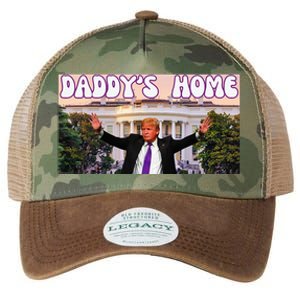 DaddyS Home Trump 2024 Stand With Trump Legacy Tie Dye Trucker Hat