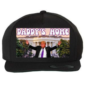 DaddyS Home Trump 2024 Stand With Trump Wool Snapback Cap