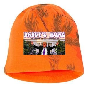 DaddyS Home Trump 2024 Stand With Trump Kati - Camo Knit Beanie