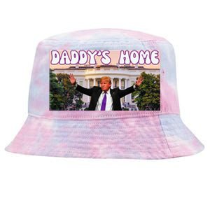 DaddyS Home Trump 2024 Stand With Trump Tie-Dyed Bucket Hat