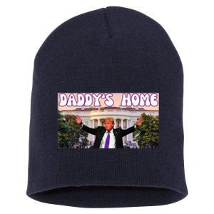 DaddyS Home Trump 2024 Stand With Trump Short Acrylic Beanie