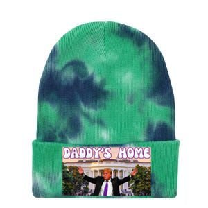 DaddyS Home Trump 2024 Stand With Trump Tie Dye 12in Knit Beanie