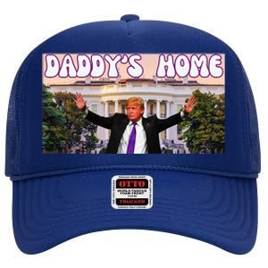 DaddyS Home Trump 2024 Stand With Trump High Crown Mesh Back Trucker Hat