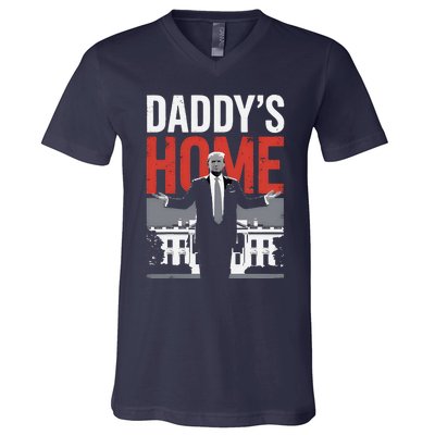 DaddyS Home Trump President 47 V-Neck T-Shirt