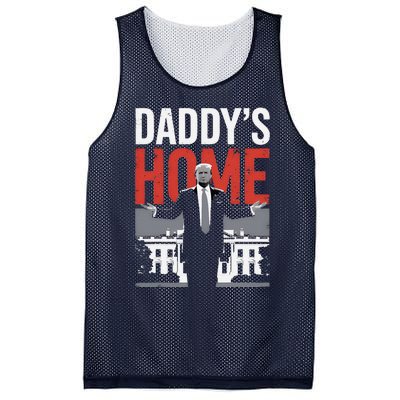 DaddyS Home Trump President 47 Mesh Reversible Basketball Jersey Tank