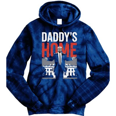 DaddyS Home Trump President 47 Tie Dye Hoodie