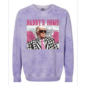 DaddyS Home Trump 2024 Colorblast Crewneck Sweatshirt