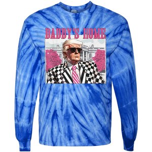 DaddyS Home Trump 2024 Tie-Dye Long Sleeve Shirt