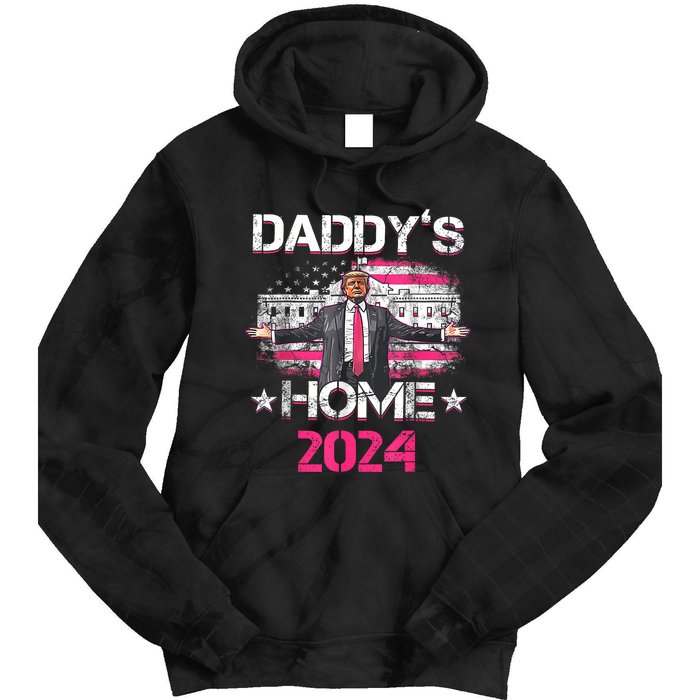 Daddys Home TrumpS Historic Return To The White House Tie Dye Hoodie