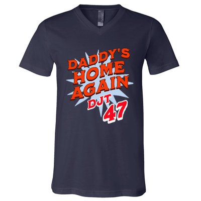 DaddyS Home Trump White House Trump 2024 Take America Back V-Neck T-Shirt