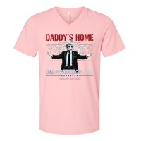 DaddyS Home Trump Inauguration Day 2025 47th President V-Neck T-Shirt