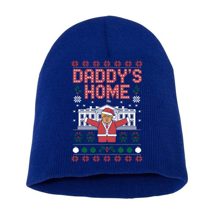 DaddyS Home Trump Christmas Spirit Meaningful Gift Short Acrylic Beanie