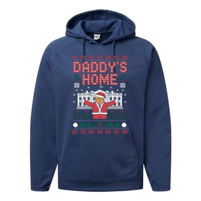 DaddyS Home Trump Christmas Spirit Meaningful Gift Performance Fleece Hoodie