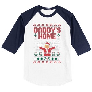 DaddyS Home Trump Christmas Spirit Meaningful Gift Baseball Sleeve Shirt