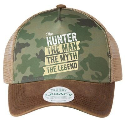 Deer Hunter The Man The Myth The Hunting Legend Hunter Gifts Legacy Tie Dye Trucker Hat