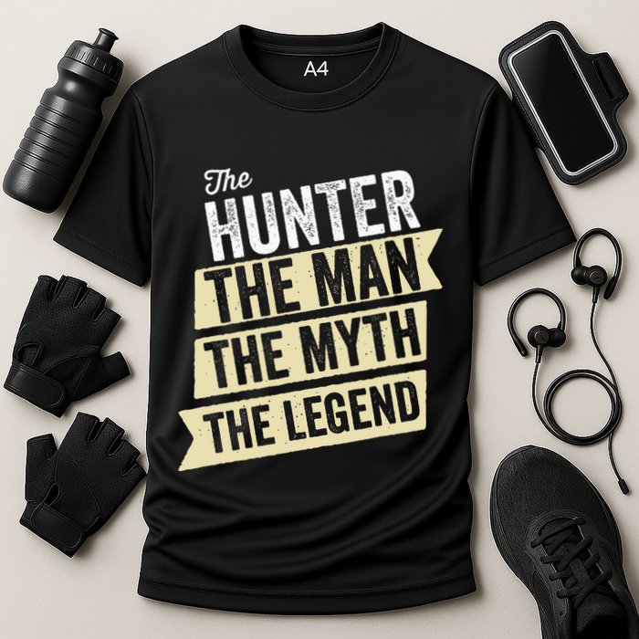 Deer Hunter The Man The Myth The Hunting Legend Hunter Gifts Cooling Performance Crew T-Shirt