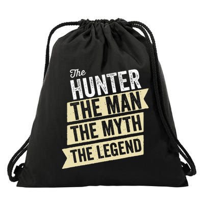 Deer Hunter The Man The Myth The Hunting Legend Hunter Gifts Drawstring Bag