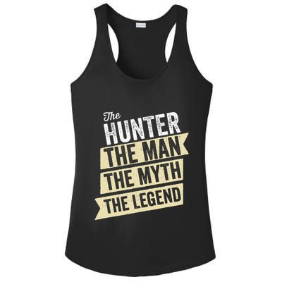 Deer Hunter The Man The Myth The Hunting Legend Hunter Gifts Ladies PosiCharge Competitor Racerback Tank