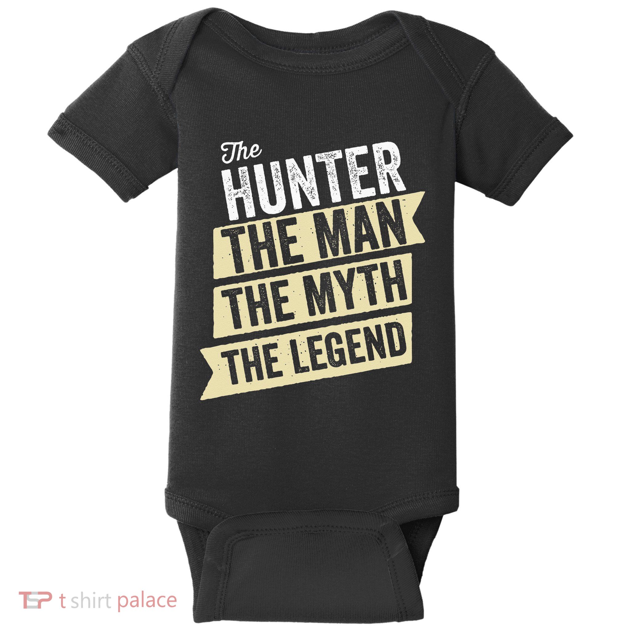 Deer Hunter The Man The Myth The Hunting Legend Hunter Gifts Baby Bodysuit