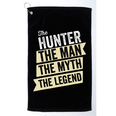 Deer Hunter The Man The Myth The Hunting Legend Hunter Gifts Golf Towel