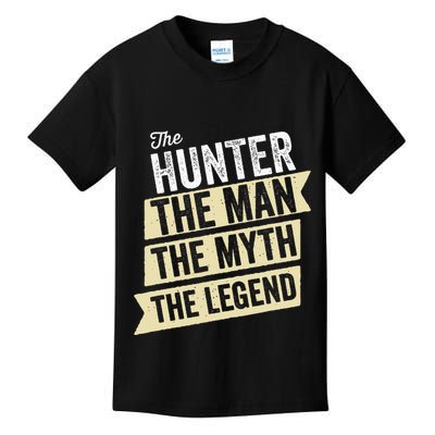 Deer Hunter The Man The Myth The Hunting Legend Hunter Gifts Kids T-Shirt